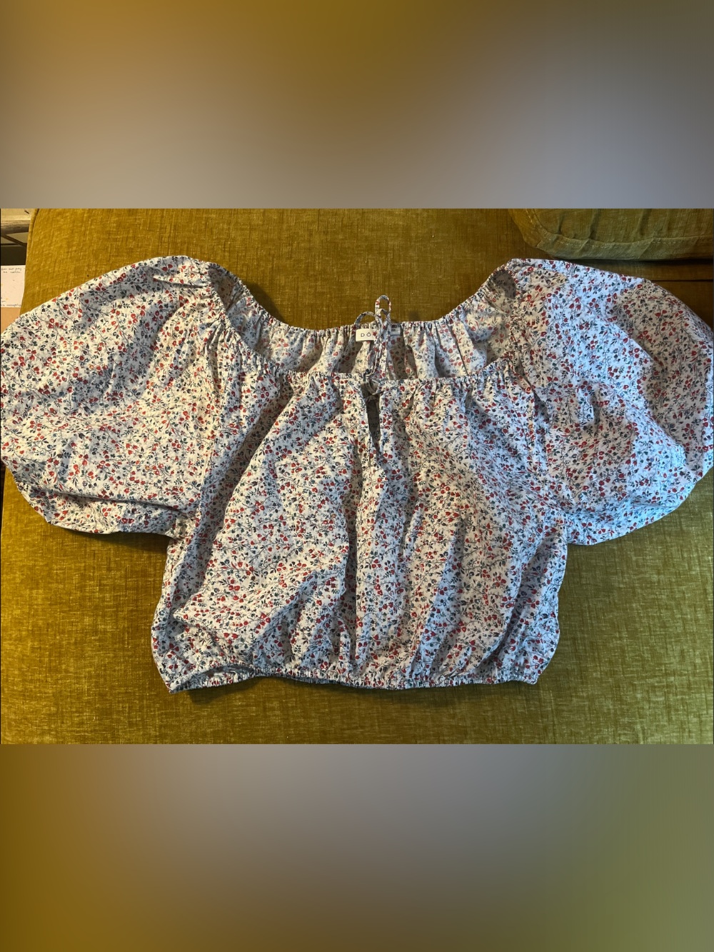 Doen Topaz Floral Blouse, Size Small